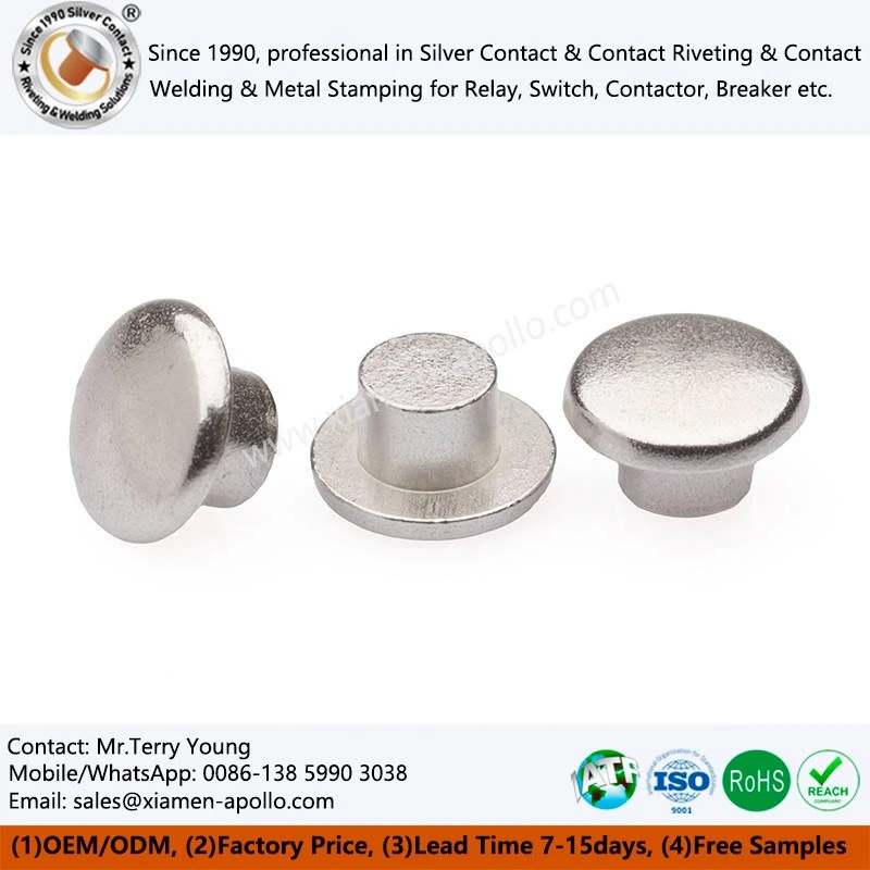 Silver zinc oxide solid contact